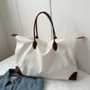 Solid Color Oxford Tote Bag Large Capacity Simple Underarm Bag Nylon Shoulder Bag  Girls/Female