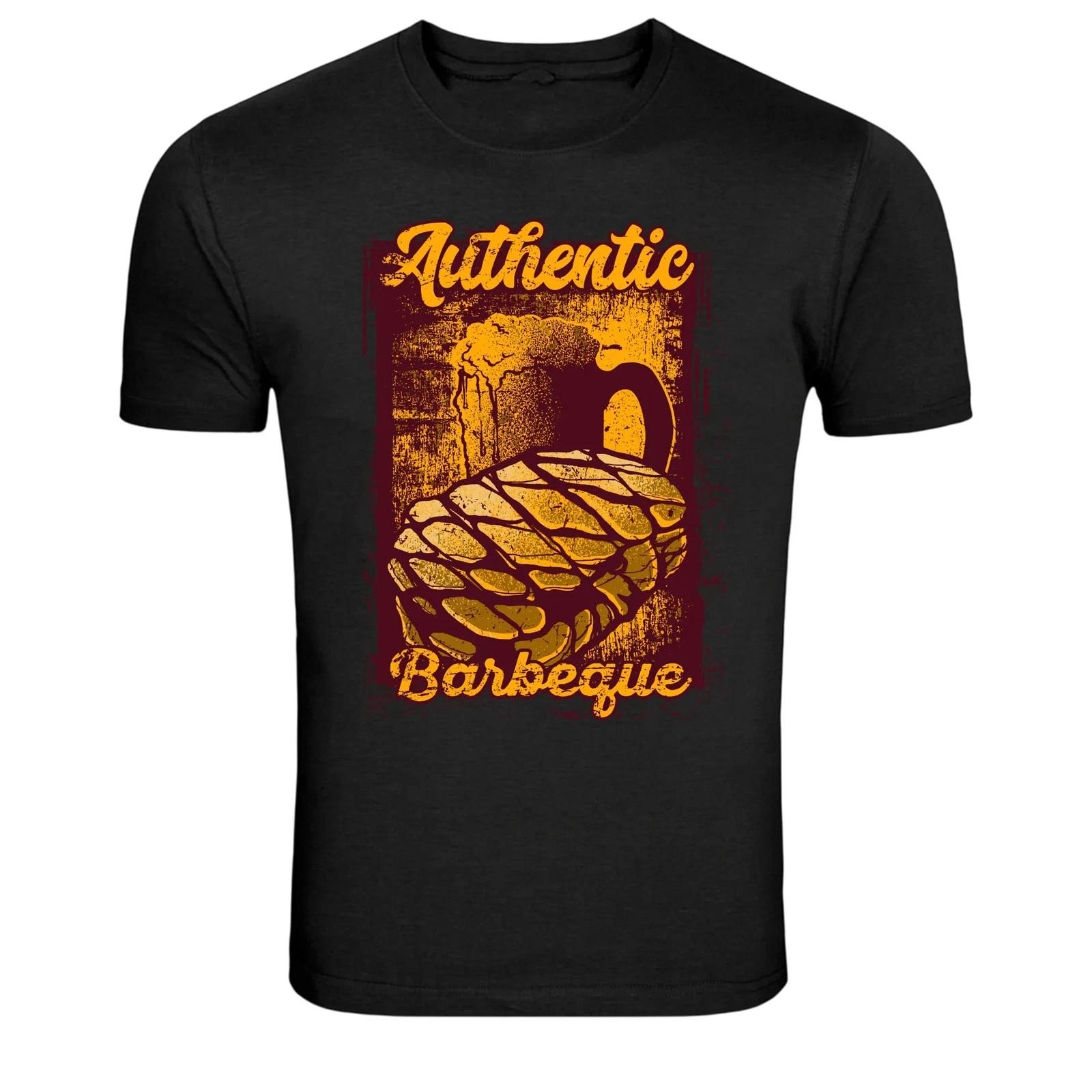Аутентичная футболка с винтажным графическим принтом гриля для барбекю L