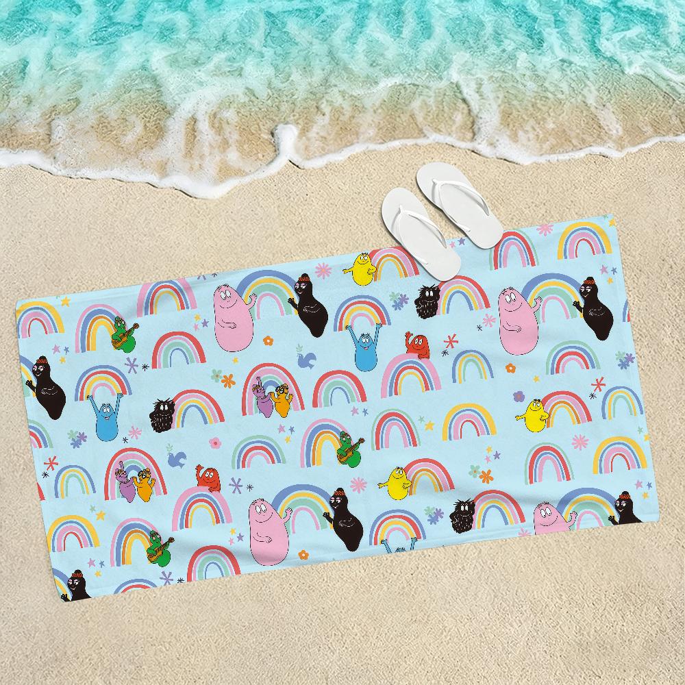 Anime B-Barbapapa Birthday Towel Towels For Beaches Yoga Studios Gyms Hot Springs Swimming Pools And Picnics
