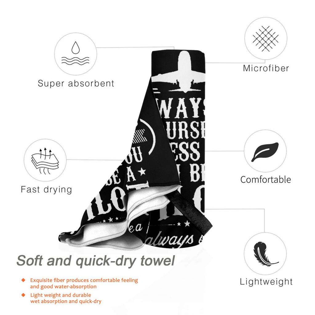Born To Fly Captain Stripes Flight Pilot Aviation Aviator Airplane Beach Towel Soft Quick Dry Absorbent Quick Towels For Bath