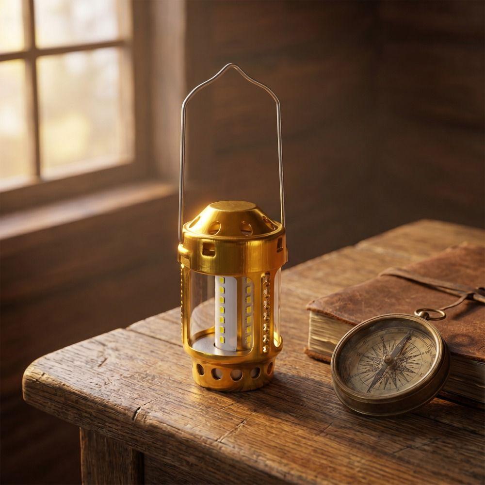 Aluminum Alloy Tealight Candle Lantern Lightweight Camping Lantern  Camping Outdoor
