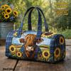 3D Independent Station Bus Series Women's Travel Yoga Handbag with Fashion Print