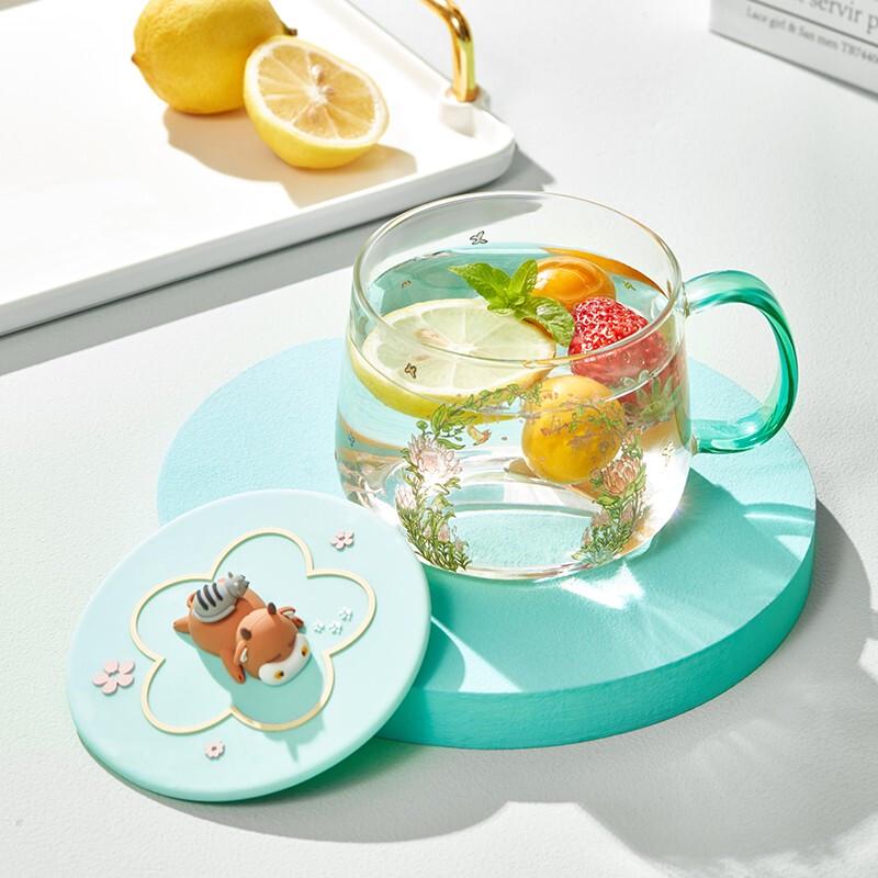 JING REPUBLIC Spring Flower Heat-Resistant Glass Cup