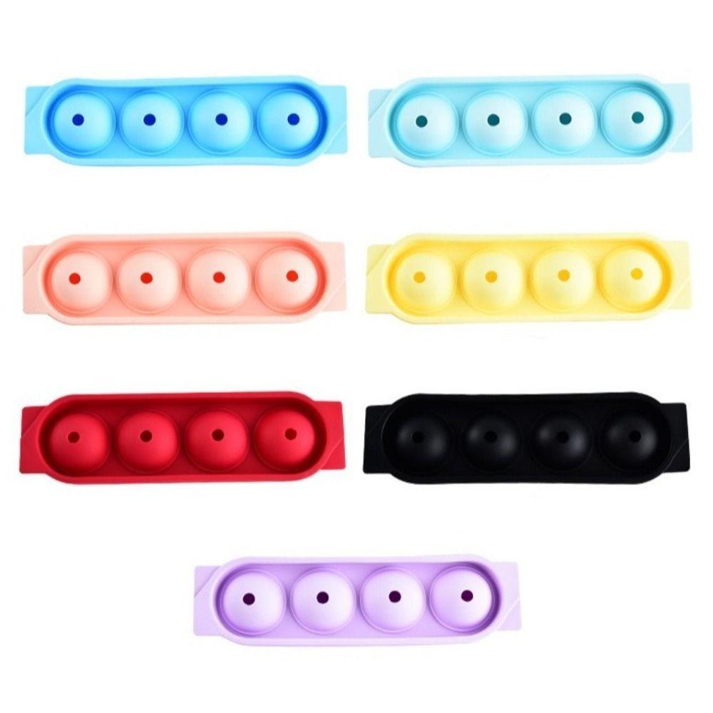 

with Cover Ice Maker Silicone Ice Cream Ball Grid Box Ice Hockey Mold Juice