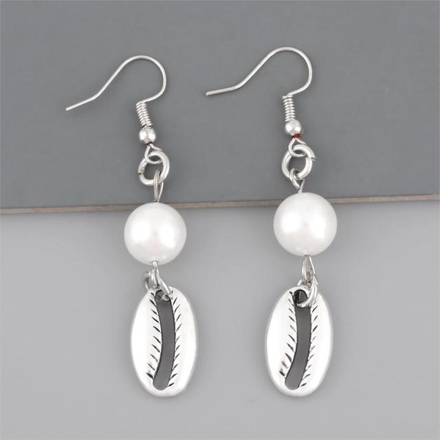 Bohemian Brincos Sea Shell Conch Ohrringe Für Frauen Gold Farbe Baumeln Ohrring Femal Strand Sommer Jewerly