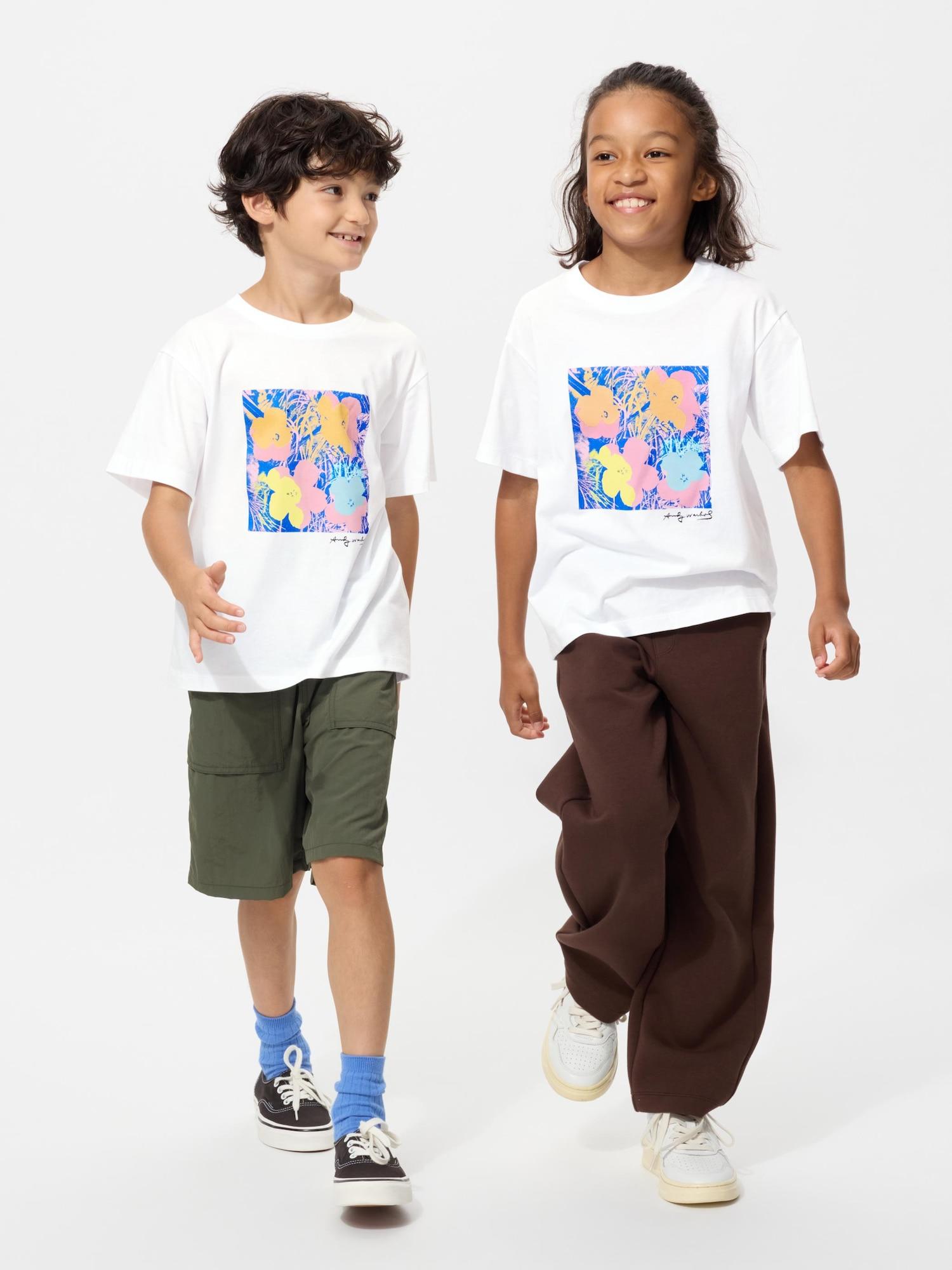 

Uniqlo Kids Ny Pop ArT UT GrAphic T shorT Sleeve Andy WArhol A 00 WHITE/KIDS 110