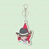 One Piece Chibi Acrylic Keychain Set Luffy Zoro Katakuri Double Sided HD Print Anti-Scratch Key Ring Backpack Pendant Anime Fan