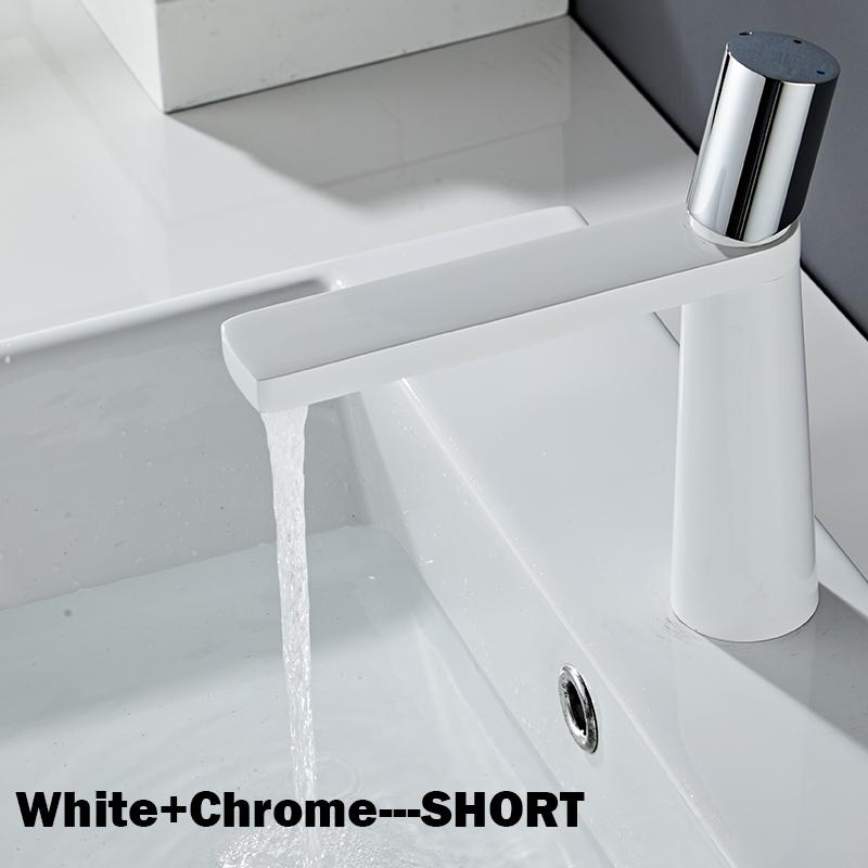 BAKALA Basin Faucets Modern Bathroom Mixer Tap Brass Washbasin Faucet Single Handle Single Hole Elegant Crane For Bathroom