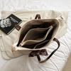 New Trendy Retro Commuter Compartment Shoulder Bag High Sense Tote Bag College Student Class Bag Woman