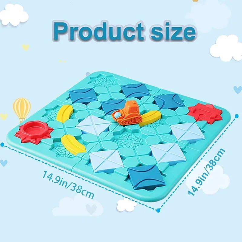 Jouets Éducatifs Montessori Non Toxiques pour Enfants Labyrinthe de Route Jeux de Construction Logique de Route Jeux de Société Familiaux Grands Casse-Têtes Intelligents Jouets