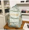 Casual Printed Schoolbag Male High School Student Fashion Large Capacity Backpack Female College Student Computer Backpack