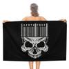 Gotisches Totenkopfmuster Druck Strandtuch Mikrofaser Abdeckung Sonnenschutzdecke Heimdekoration Yoga Fitnessstudio Schnelltrocknend Schwimmponcho Handtuch