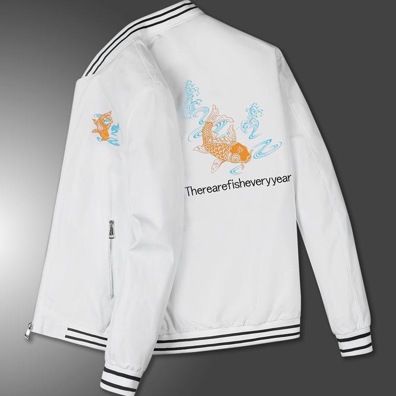 Men's Jacket Spring and Autumn Youth Large Size Versatile Handsome Thin Jacket Casual Trend Autumn