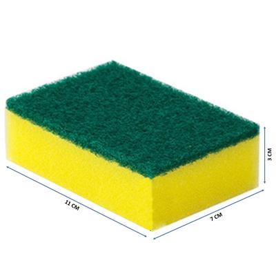 Burete Scrubber JAXHOM pentru Ustensile – Set de 6 Bucăți Bureți Abrazivi Non-Zgârietori pentru Spălat Vase, Tawa, Kadhai și Curățenie în Bucătărie – 11x7x3 cm