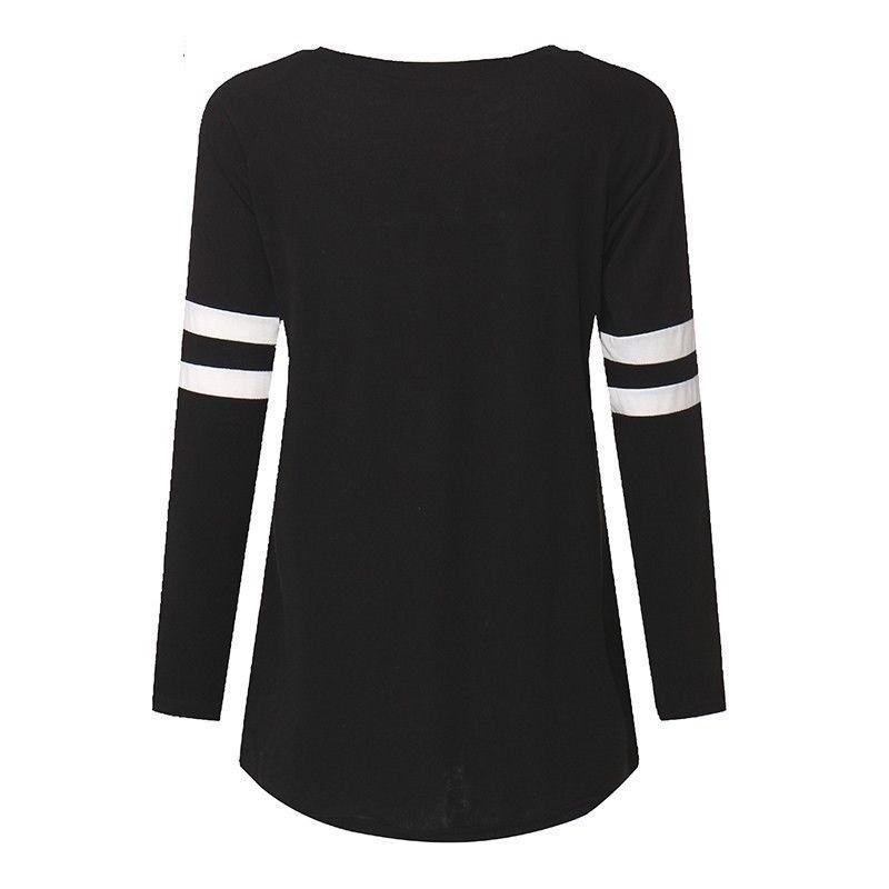Premium Quality Stripe Trim Baseball Jersey Tops For Women In Versatile Colors