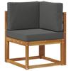 Outdoor Corner Sofa Solid Acacia Wood