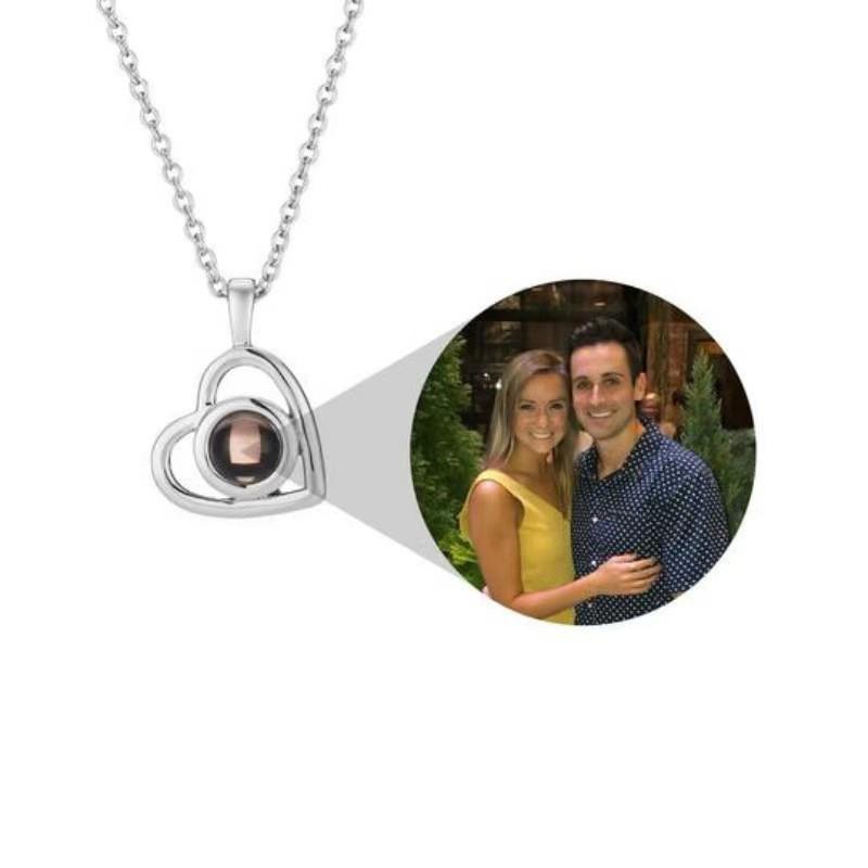 

Custom Engravable Heart Pendant Projection Necklace for Thanksgiving, Christmas & Valentine s Day - Waterproof & Dustproof Limited Edition