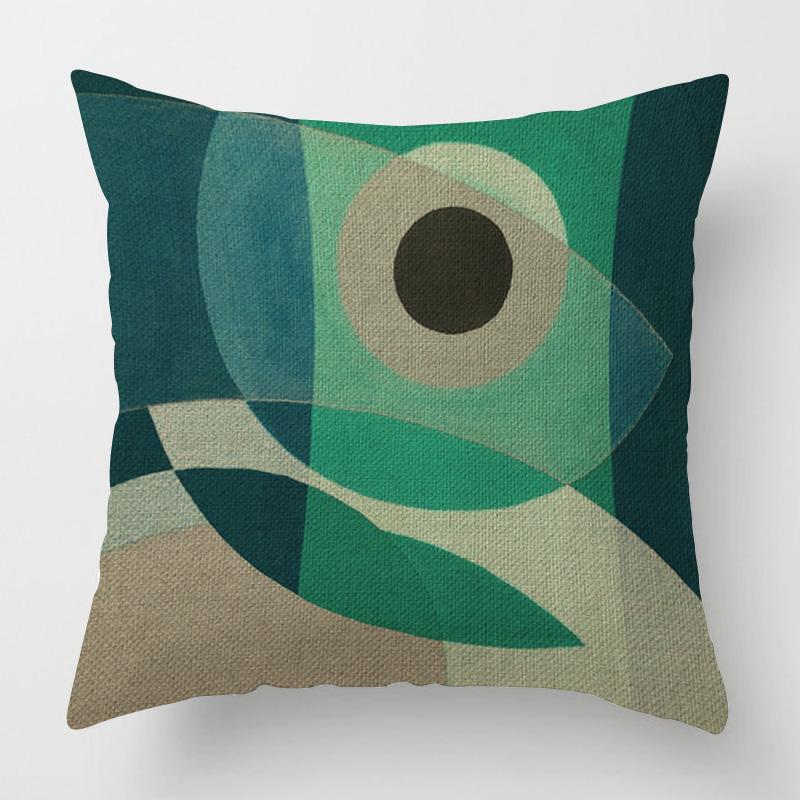 Home Decor Geometric & Abstract Patterned Pillow Covers Pattern Cushion Cover Suitable For Sofa Bedroom Car Pillow Cover