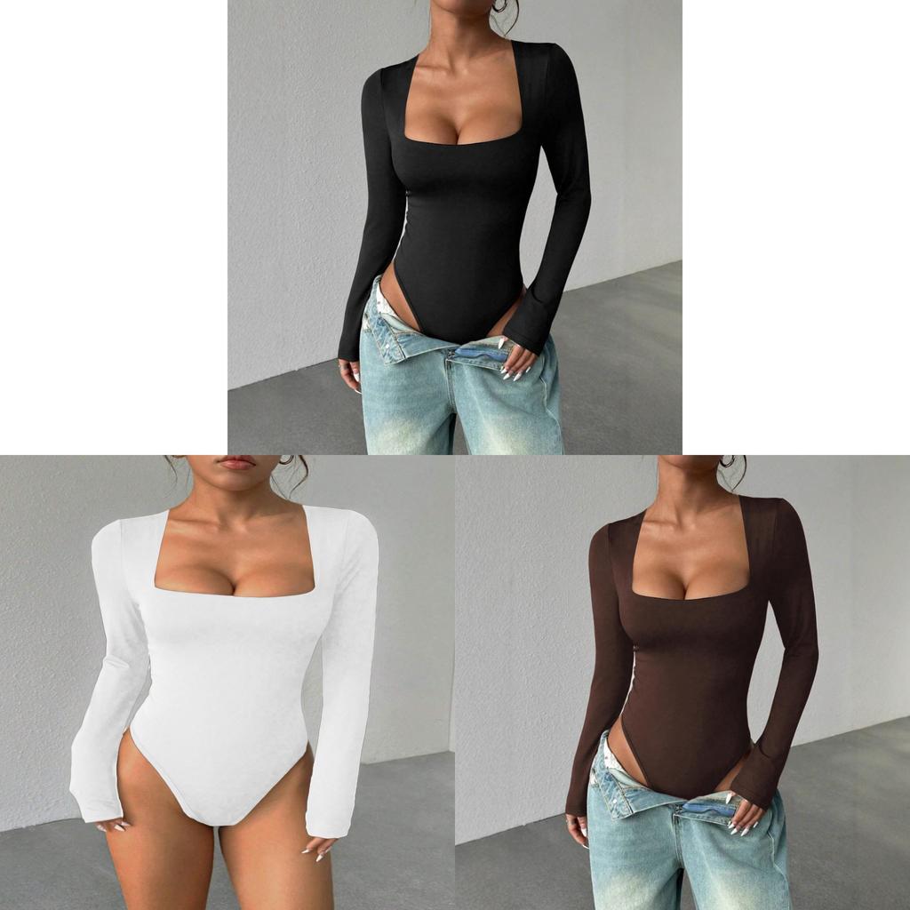 Milk Silk Long Sleeve Jumpsuit For Women With Stretch Slim Fit For Fall Season