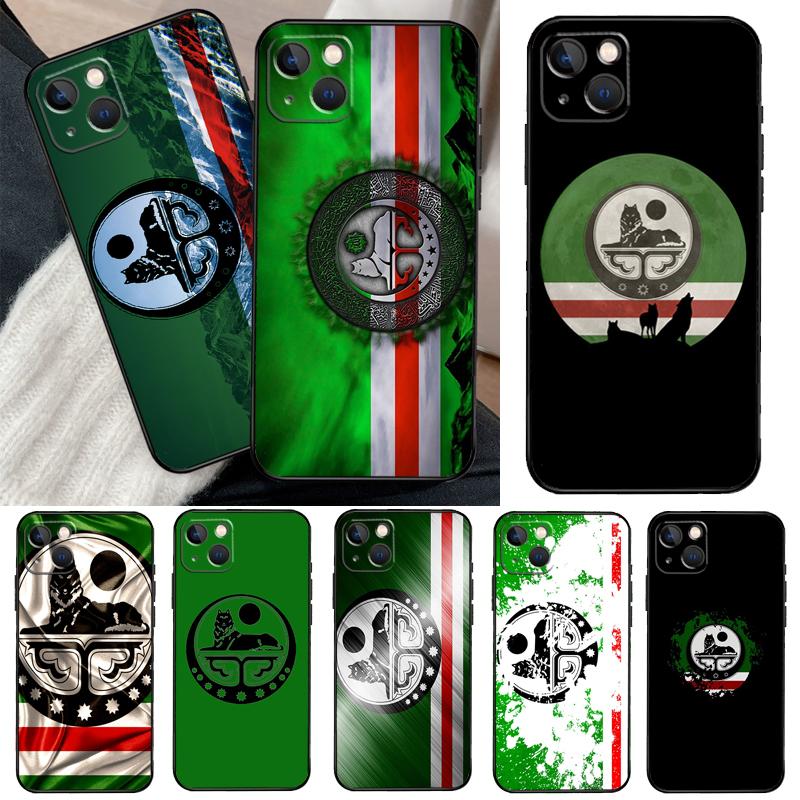 Chechnya Wolf Chechen Flag Case For Oppo A18 A38 A78 A98 A58 A60 A80 A40 A96 A76 A16 A94 A74 A54 A15 A17 A57 A77 A5 Pro