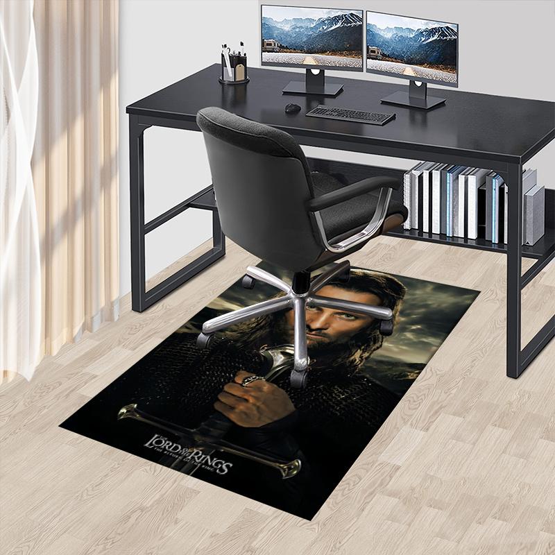 Lord of the Rings,Sword Polyester Office Carpet Chair Mats, Home Decor Dormitory Floor Protector with Anti-Skid Backing, Large Area Coverage 60cm by 90cm