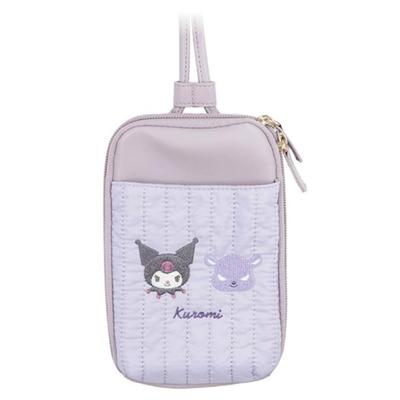 Marimo Craft Sanrio Quilting Series Pouch Kuromi W13 X H19 X Multi-Shoulder D3.5cm SRTZ-114