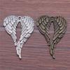 Feather Wing Charms Antique Alloy Pendants For Bohemian Jewelry Making