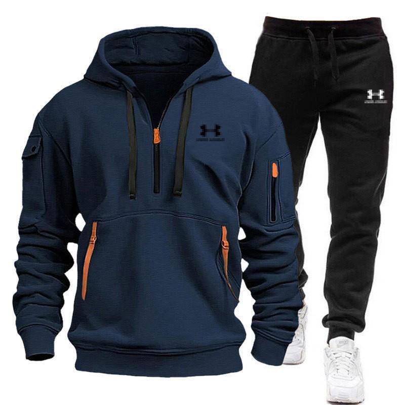 2025 Men's Autumn/Winter Sports Set: Hoodie & Pants for Outdoor Running