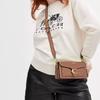 Coach Tabby 20 Embossed Letter Logo Flap Hardware Snap Multifunctional Pocket Patent Leather Bag Women Handbags Cappuccino Brass CM556-B4A80