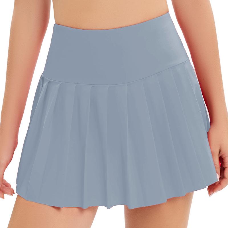 Quick-Drying Pleated Sports Skirt for Outdoor Activities: Sunscreen Protection for Badminton, Tennis, Golf, Running, and Yoga.