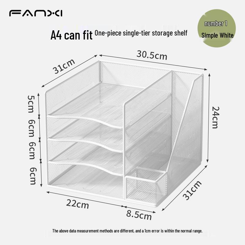 Metal Desktop File Organizer and Document Holder