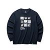 Comfortable Casual Simple Round Neck Pullover Long Sleeve Knit Sweater Unisex Sweater Midnight-Black 172446404G-3