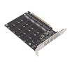 Adapter Card NVME M.2 To PCIE X16 4 Ports 32Gbps Expansion Card Hard Drive Reader Computer