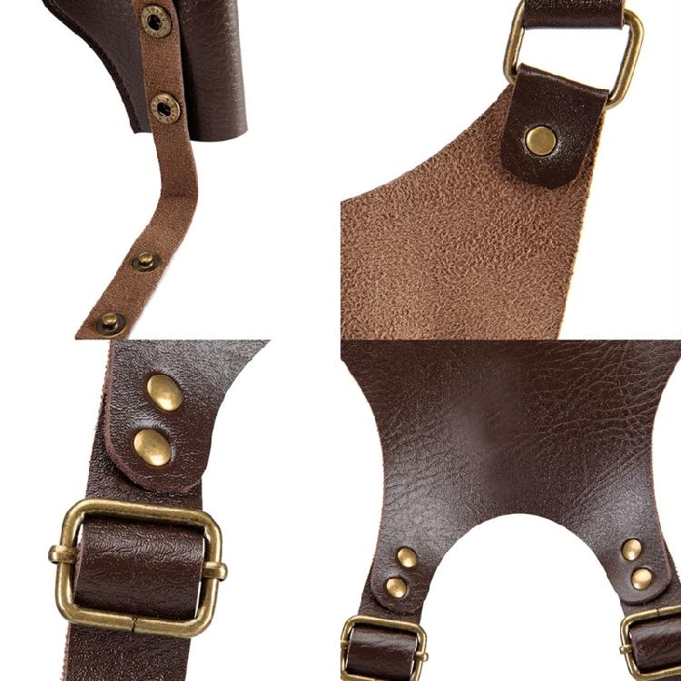 Practical PU Leather Shoulder Holsters For Role Playing And Outdoor Exploration Adjustable Outdoor Adventures Holsters