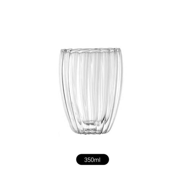 250-450ML Double Wall Glass Cup Transparent Heat-resistant Coffee Cup Tea Milk Juice Mug Home Beer Mug Water Glasse Drinkware