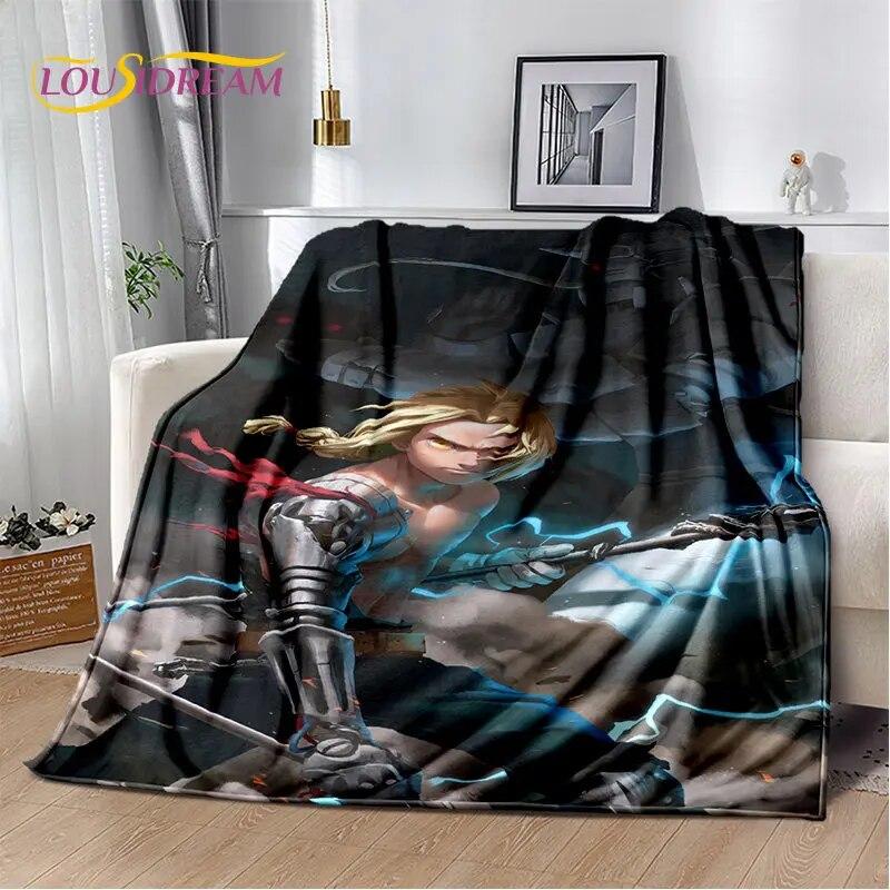 Fullmetal Alchemist Anime Cartoon Soft Plush Blanket,Flannel Blanket Throw Blanket for Living Room Bedroom Bed Sofa Picnic Cover