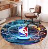 NBA Pattern Round Rug, Indoor/Outdoor Mat, for Picnic, Gameroom, Bedroom, Office, Living Room, Home Decor Carpet, Birthday Gift