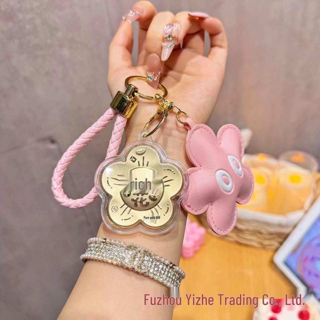 Year of the Horse 999 Pure Gold Keyring & Phone Lanyard Pendant
