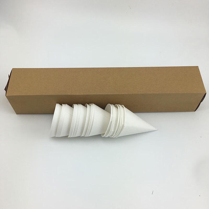 Changbaosen 3.7oz White Conical Paper Cups