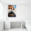 Titanic Movie Poster Metal Tin Sign Vintage Retro Wall Decor with Couple Embrace Design for Home Bar Man Cave Decoration