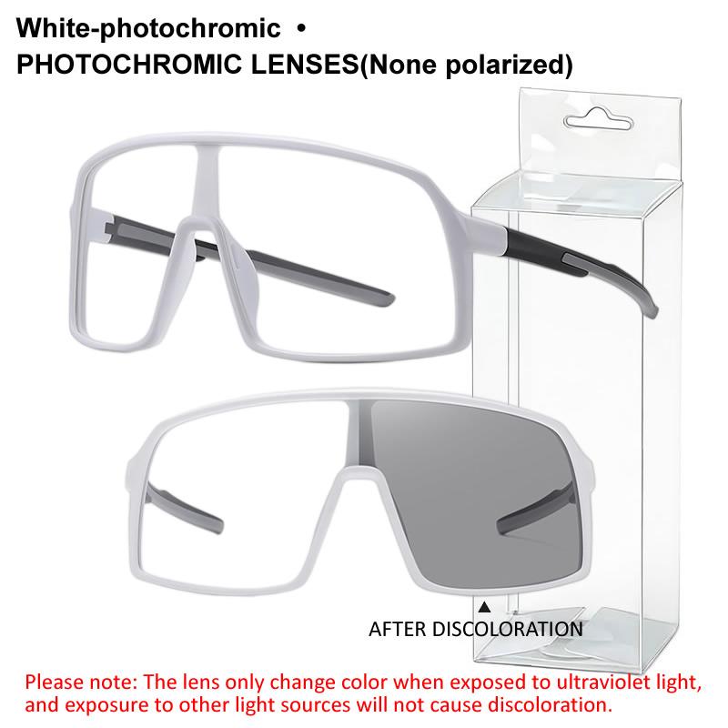 UV400 Polarized/Photochromic Sports Cycling Bike Glasses Large Frame Men Women TR90 MTB Baseball Fishing Softball Sunglasses