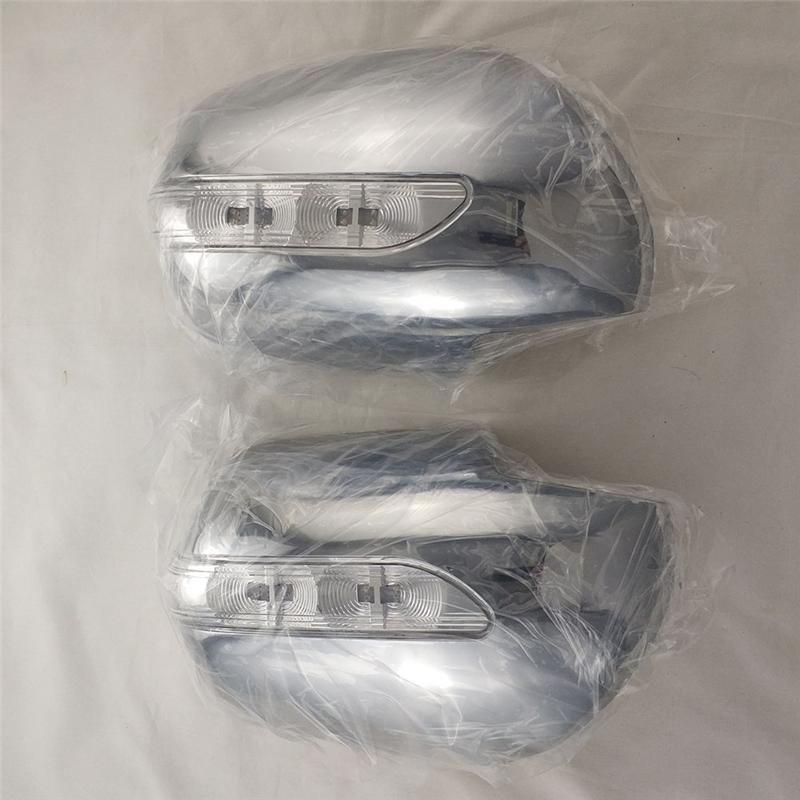 For Toyota 4RUNNER Prado 2700 FJ120 2003-2009 Chrome Car LED Side Mirror Cover Side Mirror Cover Exterior Replacement-A87Q