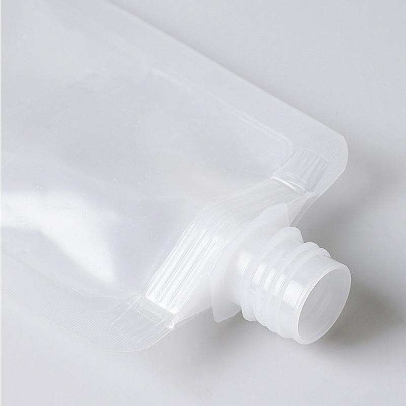 5pcs Plastic Portable Flip Cap Packing Bag Transparent Storage Bag Fluid Makeup Travel 30/50/100ml