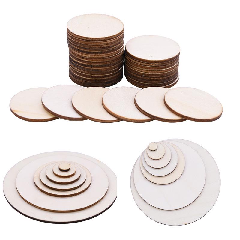 Eco-Friendly Hand-Painted Wooden Decorative Pieces, Large and Small Mixed
