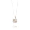 Necklace - LUXENTER - Hatua - Rhodium-plated 925 Sterling Silver - Brilliant-cut Zirconia - One Size