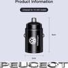 100W QC3.0 PD Mini Car Charger Fast Charging Car USB Type C Charger For VW GTI Polo Golf Passat Jetta T-ROC Taigo CC Tire Valve
