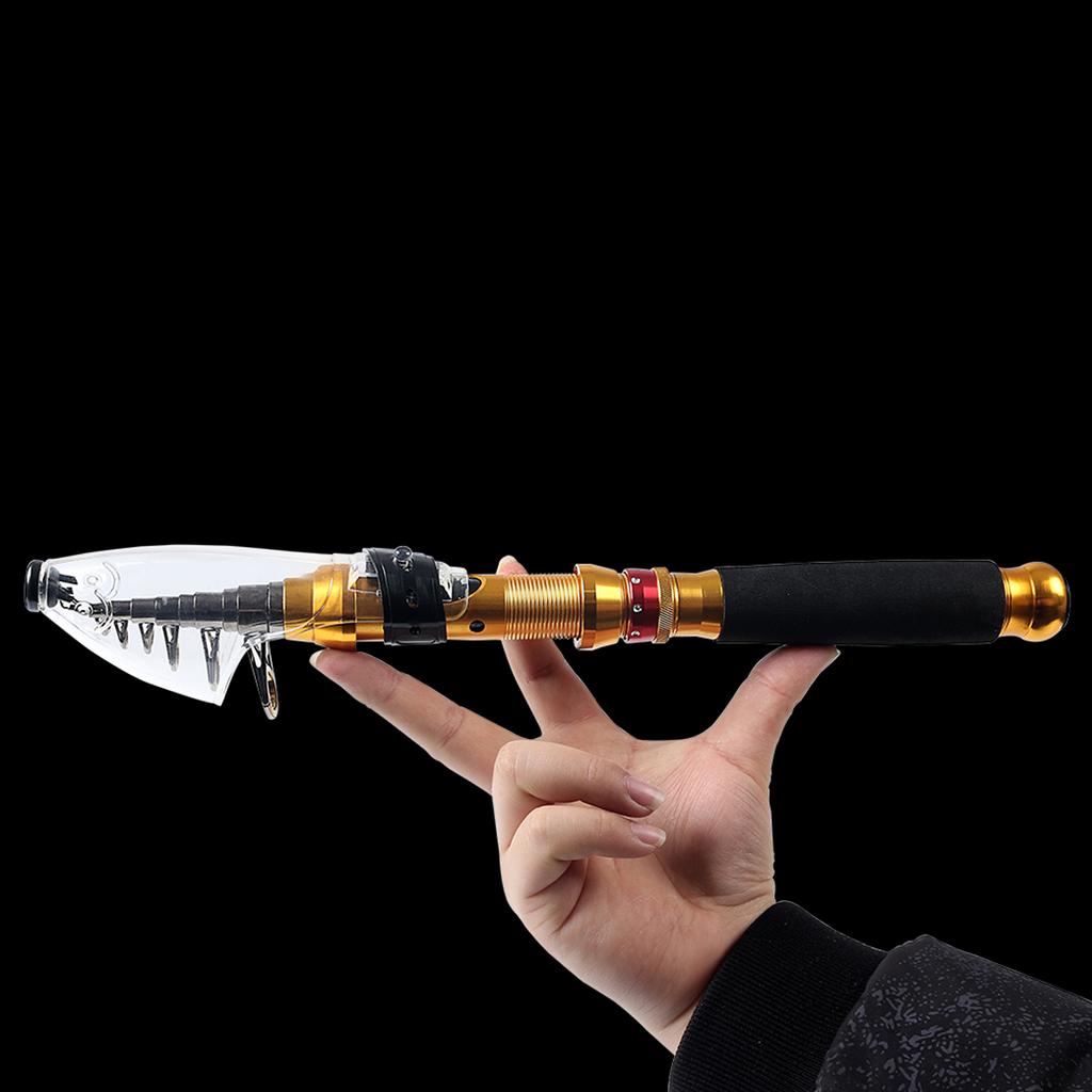 Lixada Fishing Rod and Reel Combo Carbon Fiber Telescopic Fishing Rod with Reel Combo Set Lures