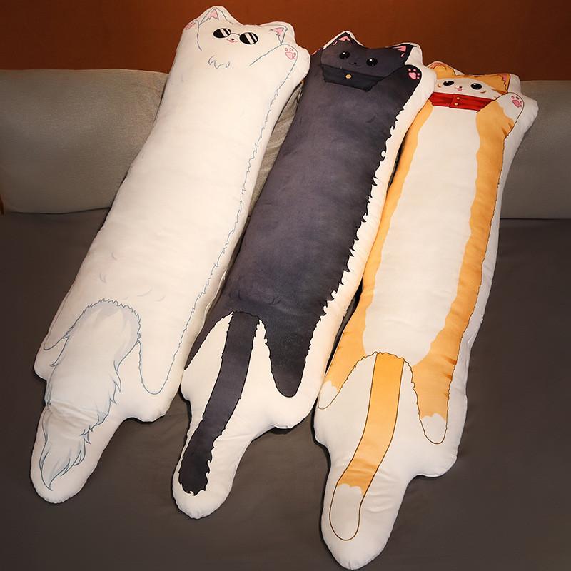 Jujutsu Kaise Satoru Gojo Long Cat Pillow Cushion Comic Plush Toy Filling Doll