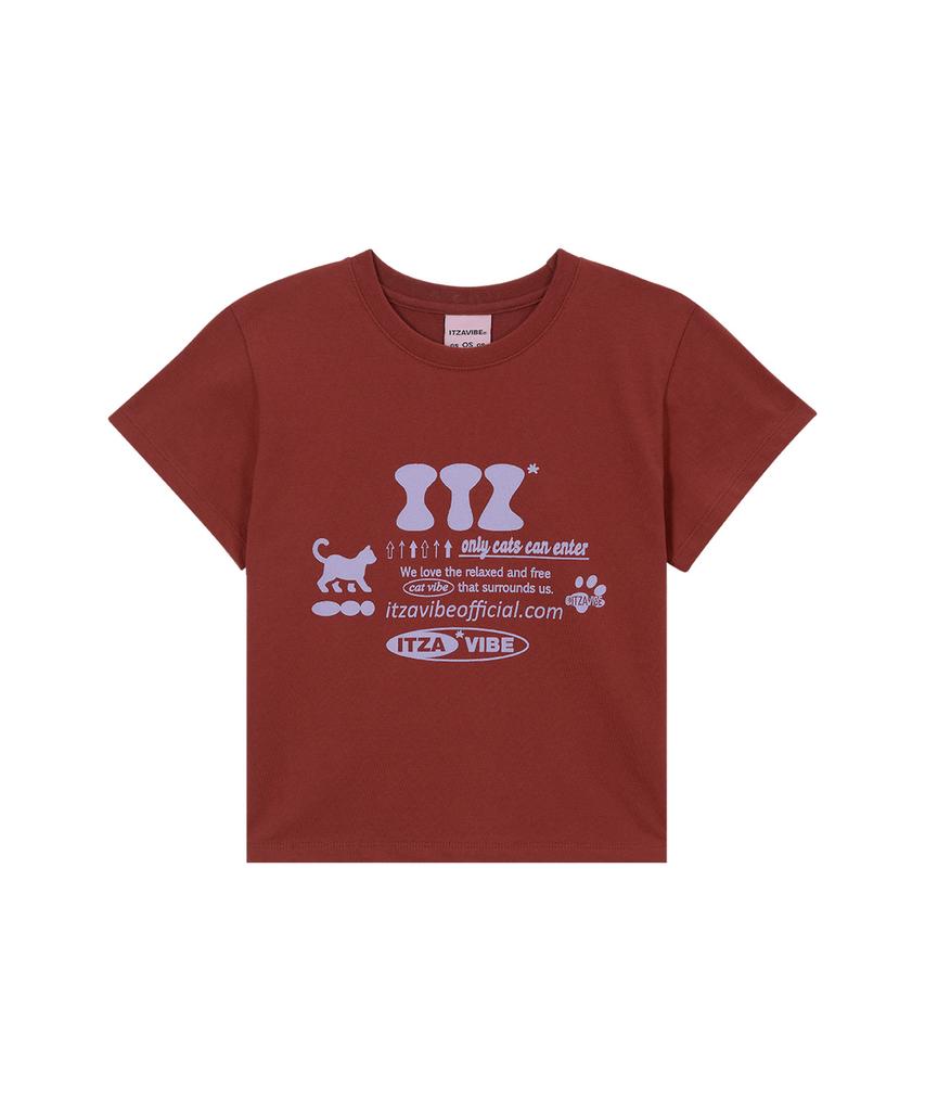 Isjabaibeu Itz Official Logo Crop T Shirt - Red