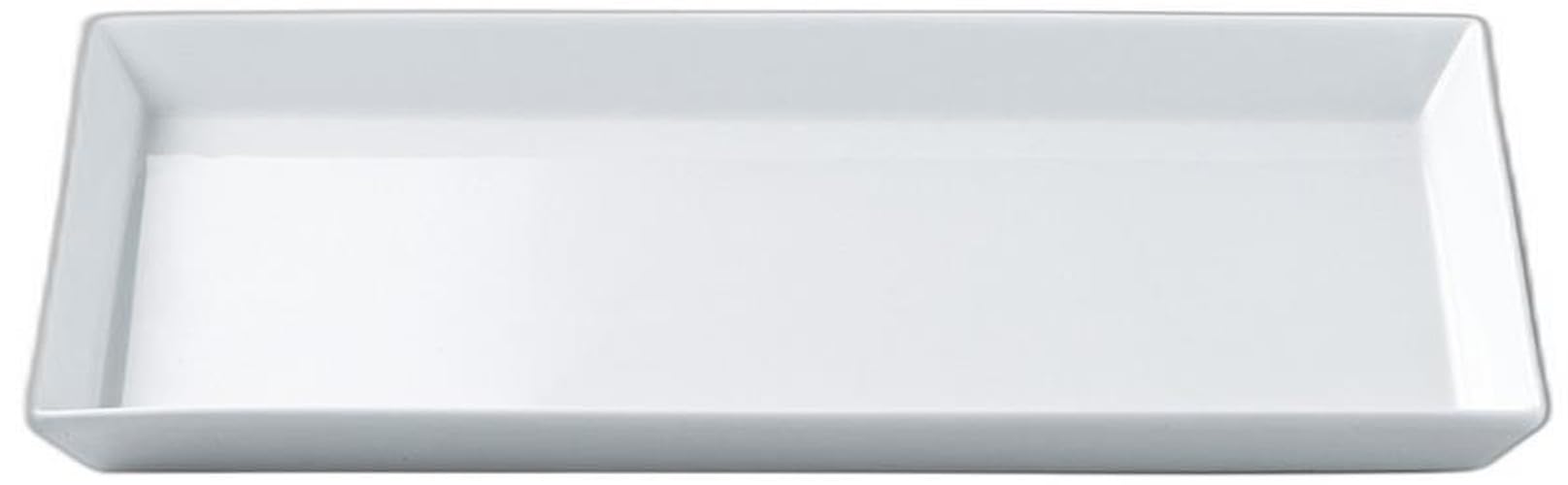 

NY24cm rectangular plate white x x Rectangular plate Setomonohonpo (ultra-light porcelain) [24.5 12.3 2cm]